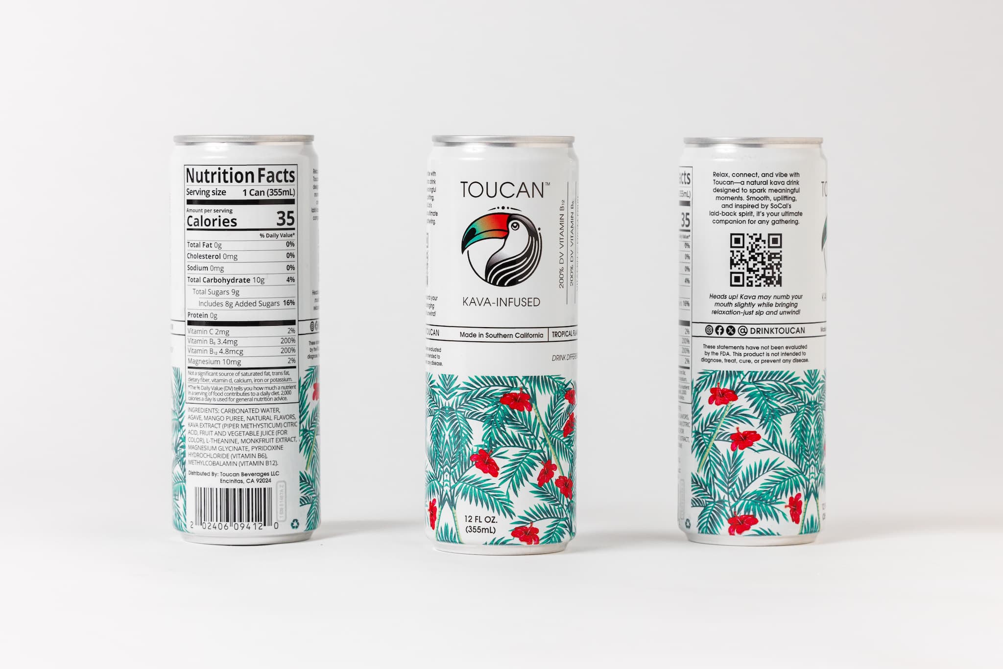 Toucan Kava Functional Beverage (Six Pack) - Order 2 for Free Shipping